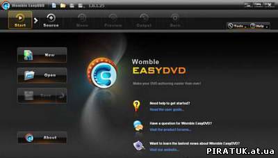 Програма для створення DVD / Womble EasyDVD v1.0.1.25